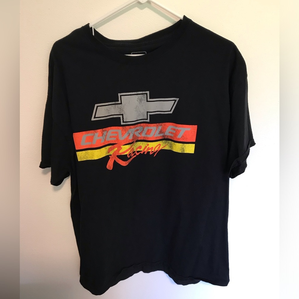 Chevrolet Chevy Racing GM Factory Distressed T Shirt